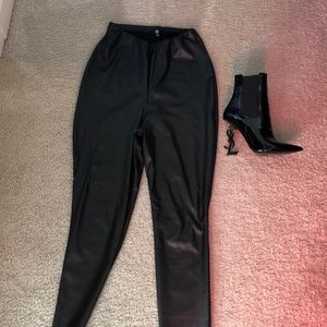 Faux leather stretch pants.Never worn